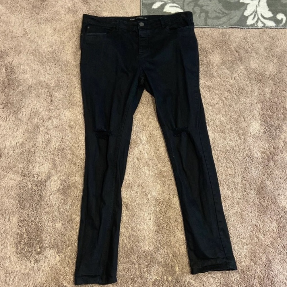 Brave Soul Black Distressed Jeans